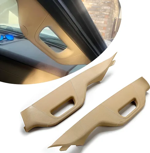 Vista 12 de HECASA Una manija de agarre de pilar, moldura interior derecha del lado del pasajero compatible con Ford F-250 F-350 F-450 F-550 Super Duty Negro