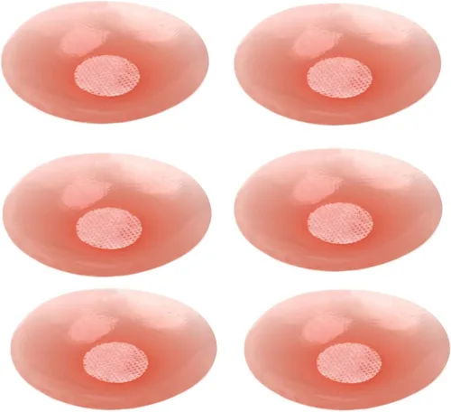 Vista 16 de ICEGIA Fundas para pezones para mujer, impermeables, reutilizables, ultra finas y adhesivas de silicona para pezones, pétalos