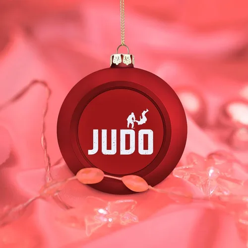 Vista 7 de Judo Design - Esfera de Navidad inastillable para árbol de Navidad, chimenea, decoración de fiesta, 1 unidad