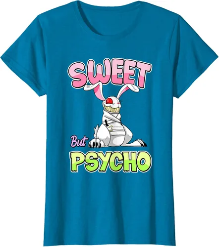 Vista 54 de Sweet But Psycho Shirt Bunny Creepy Gothic Rabbit Funny T-Shirt