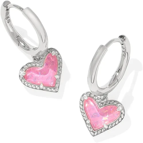 Vista 10 de Kendra Scott Ari Aretes de botón en forma de corazón para mujer, joyería de moda ORO - BRILLANTE AQUA DRUSY