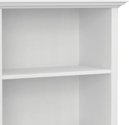 Vista 9 de SIMPLIHOME Amherst - Estantería de madera maciza con 5 estantes de 70 Blanco