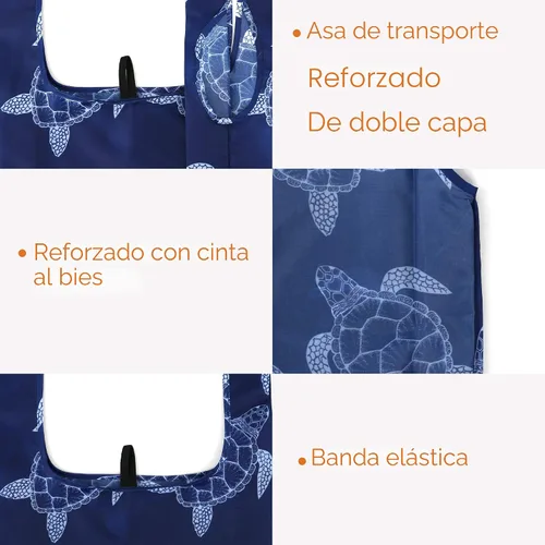 Vista 3 de BeeGreen Bolsas de comestibles reutilizables plegables, paquete de 12 bolsas grandes y bonitas, bolsa de regalo de tela lavable resistente con asas