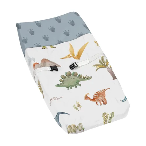 Vista 7 de Sweet Jojo Designs Funda para cambiador rojo, blanco y azul para colección deportiva de parche de béisbol