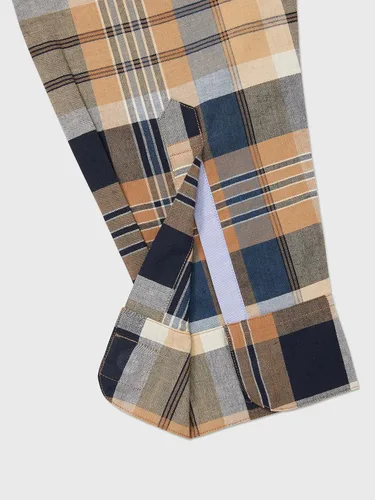 Vista 4 de Tommy Hilfiger Camisa de manga larga magnética adaptable con botones para hombre, ajuste clásico