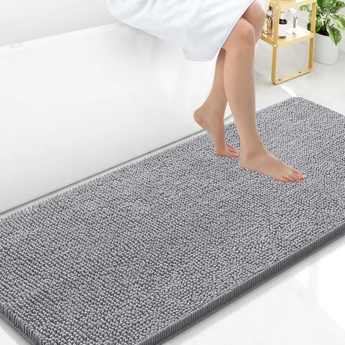 Vista 183 de Arotive Alfombras de baño de felpilla extrasuaves y absorbentes, de 24 x 16 pulgadas, lavables a máquina, parte trasera de goma antideslizante