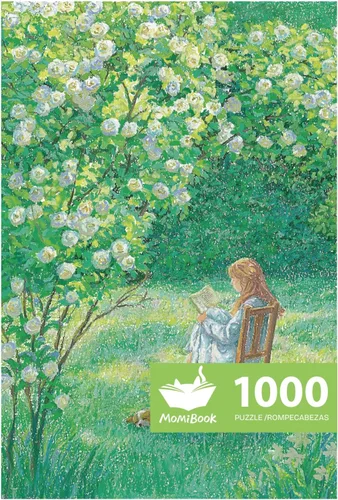 Vista 19 de MOMIBOOK Rompecabezas de 1000 piezas para adultos, rompecabezas de Arashiyama Sakura Tour, imagen de pintura, flor de cerezo, difícil, desafiante