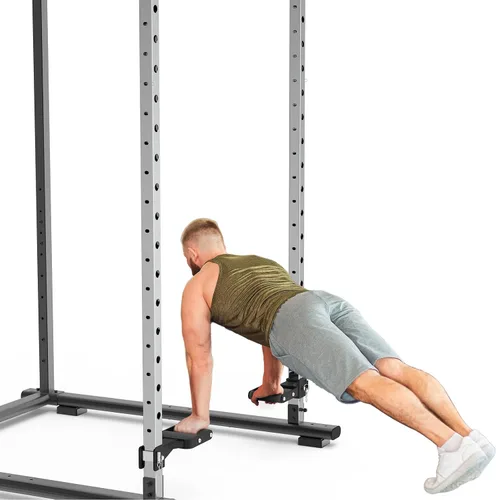 Vista 9 de Kipika Y-Shaped Dip Bar for Power Cage with 5/8" or 1" Hole - Dip Bar Attachments for Home Gym - Heavy Duty Power Rack Attachments - Squat Rack