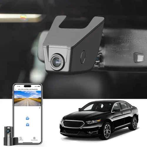 Vista 10 de mangoal Cámara de tablero 4K personalizada para Ford Taurus 2013-2019, Base XLT ST_Line Limited Timberline Platinum King Ran (modelo A), video UHD