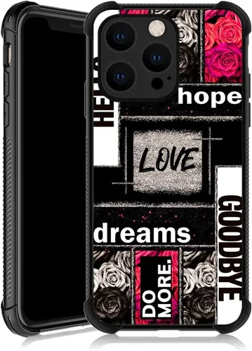Vista 46 de ZHEGAILIAN Funda compatible con iPhone 13 Pro, funda protectora de TPU suave antideslizante reforzada con cuatro esquinas a prueba de golpes