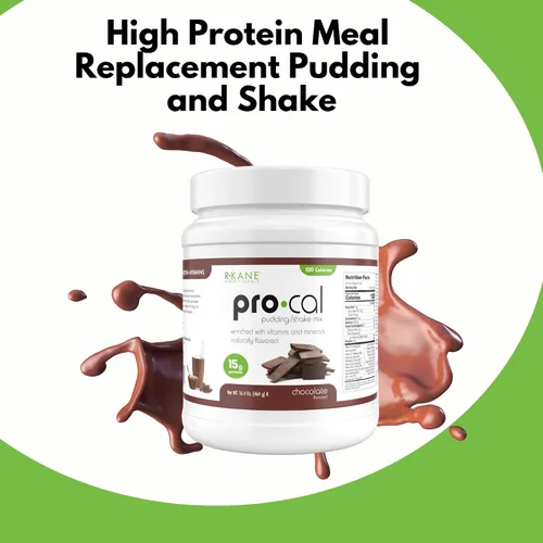 Vista 5 de Pro-Cal - Polvo de reemplazo de comida de chocolate, mezcla de pudín y batido alto en proteínas, bajo en calorías, bajo en carbohidratos, sin