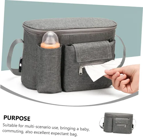 Vista 5 de Toddmomy Bolsa de viaje para mamá, bolsa de viaje para mamá, bolsa de viaje mochila de viaje, bolso de mano, bolso grande para cochecito, bolsa