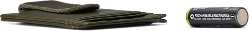 Vista 4 de Alpine Swiss RFID Dermot dinero clip frontal bolsillo cartera para hombres cuero viene en una caja de regalo, Verde -Oliva, Classic