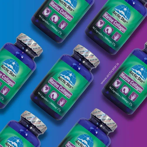 Vista 4 de Arctic Star Péptidos de colágeno marino-vitales, píldoras de suplemento de péptidos de colágeno marino para una piel sana, cabello y uñas, colágeno