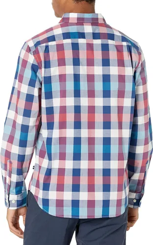 Vista 4 de Nautica Camisa de popelina a cuadros para hombre