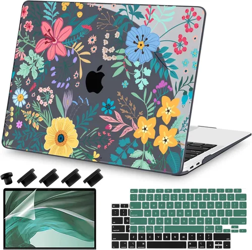 Vista 11 de Teryeefi Compatible con MacBook Air de 13 pulgadas A2337 M1 Chip A2179 A1932 (versión 2018-2020), funda protectora delgada + cubierta de teclado