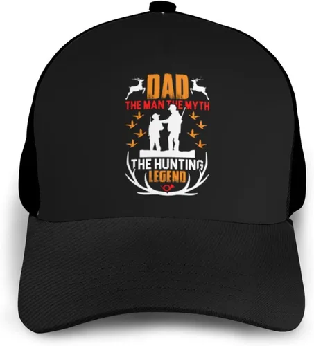 Vista 3 de LIFANGMI Adjustable Dad The Man The Myth The Hunting Legend Baseball Cap for Men Women Baseball Hat Outdoor Casual Breathable Caps Trucker Hats Sun