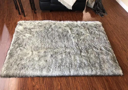 Vista 12 de LAMBZY Alfombra cuadrada de piel de oveja sintética, súper suave, hipoalergénica, de pelo de felpa de primera calidad