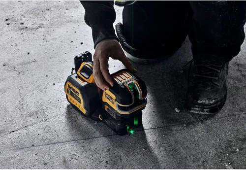 Vista 5 de DEWALT Nivel Láser 20V/12V MAX, Láser de Línea Cruzada y Láser de 5 Puntos, Verde, Solo Herramienta (DCLE34520GB)