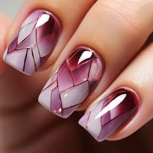 Vista 32 de 24 uñas postizas cortas a presión, color rosa RTKHFZE con diseño de mariposa blanca y diamantes de imitación, uñas postizas cuadradas de cobertura