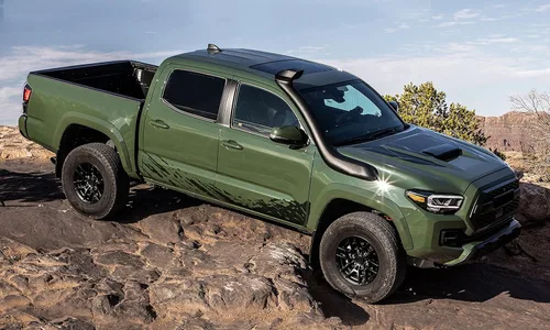 Vista 4 de Kit de calcomanías de vinilo para salpicaduras de barro compatible con Toyota Tacoma 2004 - Presente (2941 negro)