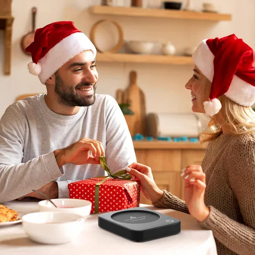 Vista 9 de Calentador de taza de café, calentador inteligente de tazas para escritorio, 3 controles de temperatura y apagado automático, calentador eléctrico