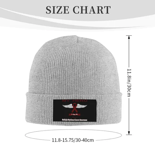 Vista 3 de Gorro unisex elástico, suave y cálido, gorro de punto para hombres y mujeres