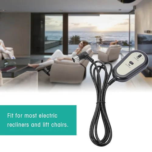 Vista 7 de Controlador de interruptor de silla eléctrica, silla elevadora, reclinable eléctrico, control manual, piezas de repuesto para silla, sofá, 2