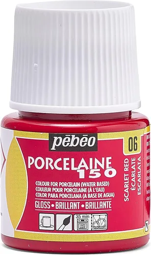 Vista 17 de Pebeo Porcelaine 150 - Pintura para porcelana de alto brillo a base de agua, botella de 45 ml - Negro abismo