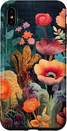 Vista 11 de iPhone 16 Flores coloridas en funda de edredón óptica, flores