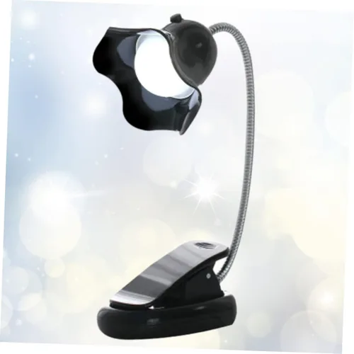 Vista 4 de DOITOOL Lámpara de lectura flexible USB con clip de protección ocular para niños y niñas y adultos, luz nocturna negra para lectura, costura
