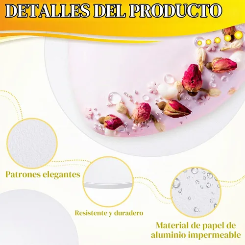 Vista 5 de Bokon Tableros redondos para tartas de 12 pulgadas, 50 piezas, color blanco