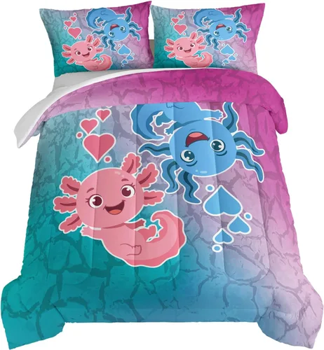 Vista 12 de HOSIMA Juego de edredón de decoración gótica, patrón de calaveras de polilla de la muerte, juego de cama de Halloween tamaño Queen para decoración