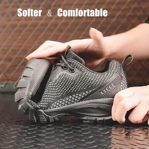 Vista 6 de ulogu Zapatos impermeables para hombres y mujeres, ligeros, antiaceite, antideslizantes, para servicio de alimentos, trabajo, zapatos deportivos