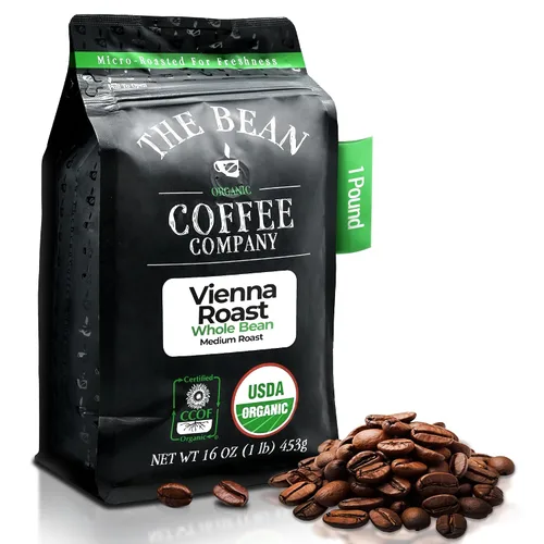 Vista 61 de The Bean Organic Coffee Company Aloha Bean (avellana hawaiana), tostado medio, café en grano entero, bolsas de 16 onzas (paquete de 2)