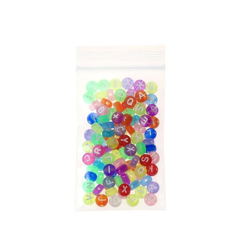 Vista 7 de 200 unidades de 5,1 x 7,6 cm, bolsas de plástico gruesas, transparentes, pequeñas, con cierre de cremallera, de 4 mil, resistentes, para collares
