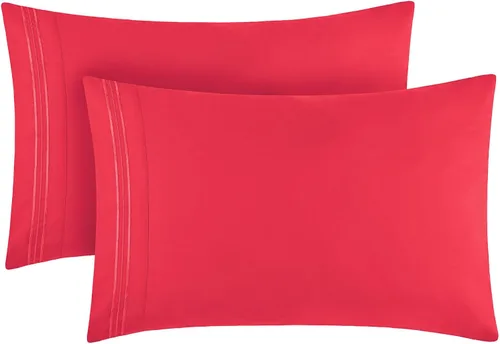Vista 34 de Mellanni Fundas de almohada de lujo, extrasuaves, refrescantes, fundas de almohada de 12 piezas de la colección icónica, cierre de sobre