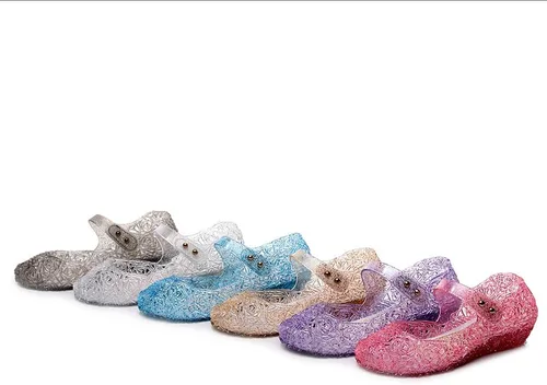 Vista 6 de Dongni Disfraces de princesa, zapatos planos de gelatina, sandalias de disfraces para fiestas de cumpleaños para niñas pequeñas, inspiradas