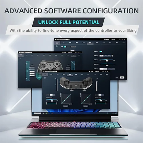 Vista 7 de Machenike G5 Pro Tri-mode Switch Controller, USBBluetooth 5.02.4G, with Programmable Button, Joystick, Hall Trigger, Kailh Micro Switches, Switch