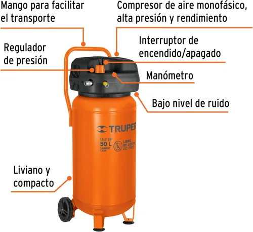 Vista 2 de Aceite de compresor de aire libre, 50 L