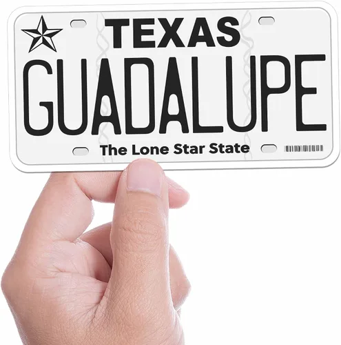 Vista 34 de Calcomanía para placa de matrícula de Texas, elige entre más de 50 ciudades de TX, calcomanía para parachoques de Texas para automóvil, calcomanías