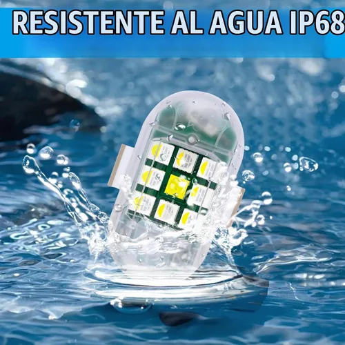Vista 4 de 4 Piezas Luces Estroboscópicas Inalámbricas con Control Remoto - MIRUNNY 7 Colores Alta Luminosidad Anti Colisión Luces Intermitentes Recargables