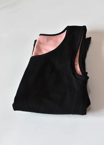 Vista 5 de Aodrusa Ropa interior de algodón con forro polar térmico para mujer, camiseta sin mangas