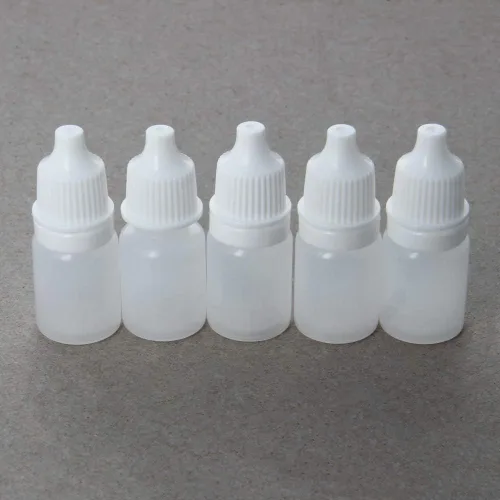 Vista 4 de Othmro Botellas cuentagotas de plástico de ojo de laboratorio de polietileno de 0.2 onzas, 15 piezas, gotero líquido exprimible de 0.2 fl oz boca