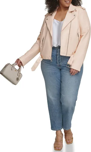 Vista 5 de Levi's Women's Belted Faux Leather Moto Jacket (Regular & Plus Size)