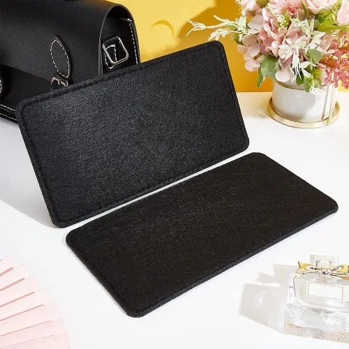 Vista 4 de PH PandaHall 2 piezas de moldeador de base de bolso, bolsa de fieltro inferior Shaper Pad Arc Corner Bag Liner Board Negro
