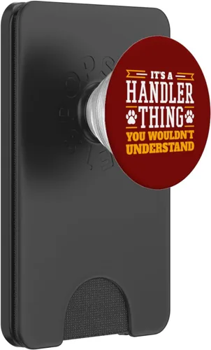 Vista 8 de Dog Agility Handler Thing - Dog Agility PopSockets Adhesive PopGrip