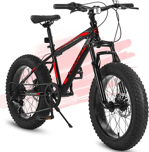 Vista 32 de Bicicleta de montaña para niños de 20 pulgadas, bicicleta de montaña para niños y niñas de 8 a 12 años, 7 velocidades para adolescentes, bicicletas