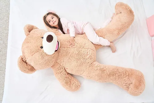 Vista 8 de IKASA - Oso de peluche gigante, animales de juguete (Marrón, 63 pulgadas)