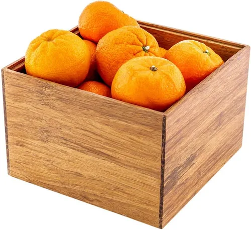 Vista 7 de Restaurantware -Eco Display Contenedor de condimentos de bambú de 13 x 6.5 x 3 pulgadas, 1 caja de especias profundas, extragrande, no se astilla